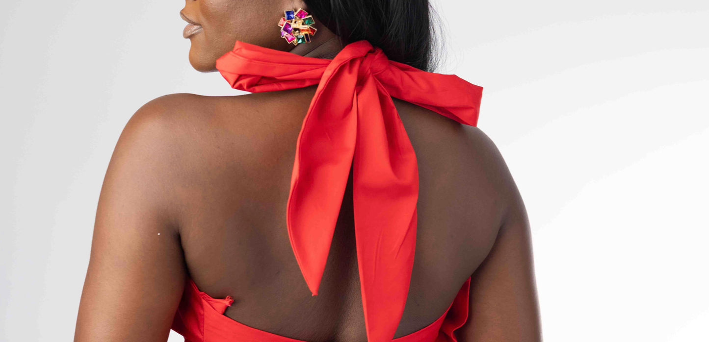 Edna dress in red