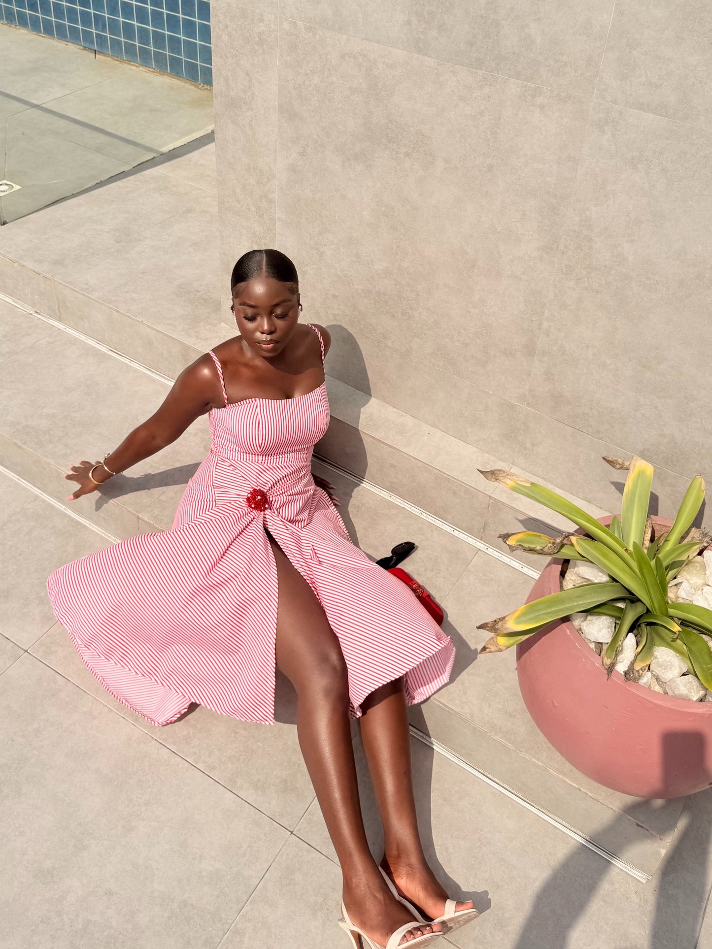 Candy Stripe Cocktail Dress