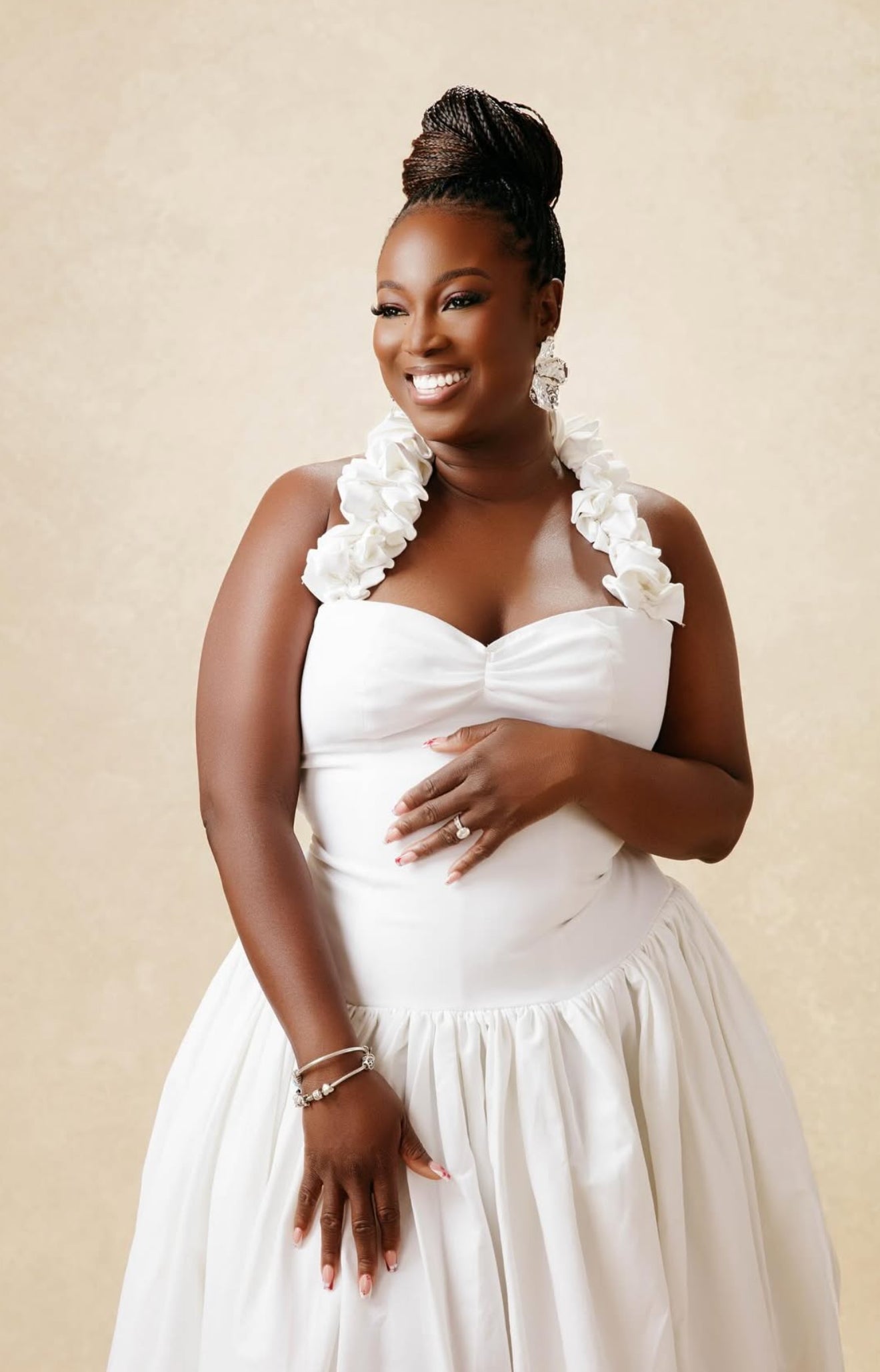 Steph at brunch white dress Becelli Fashion Studio Steph at brunch white dress Becelli Fashion Studio