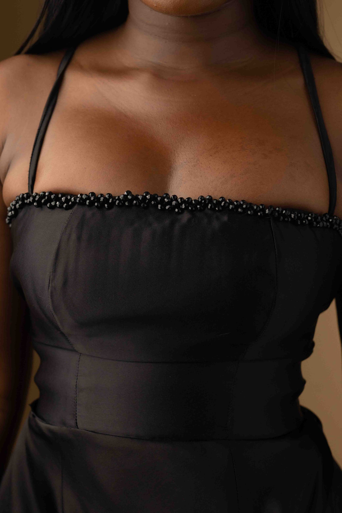 Luna Knotted Dress - Black