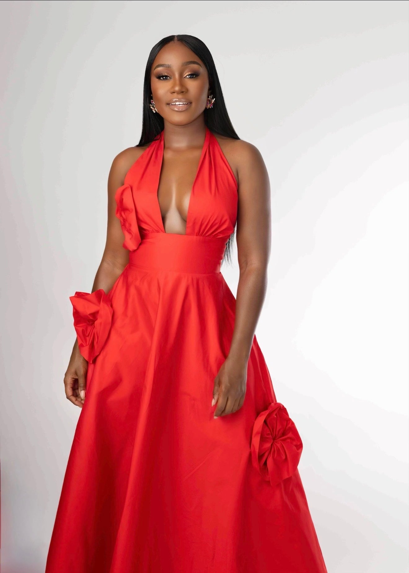Edna dress in red
