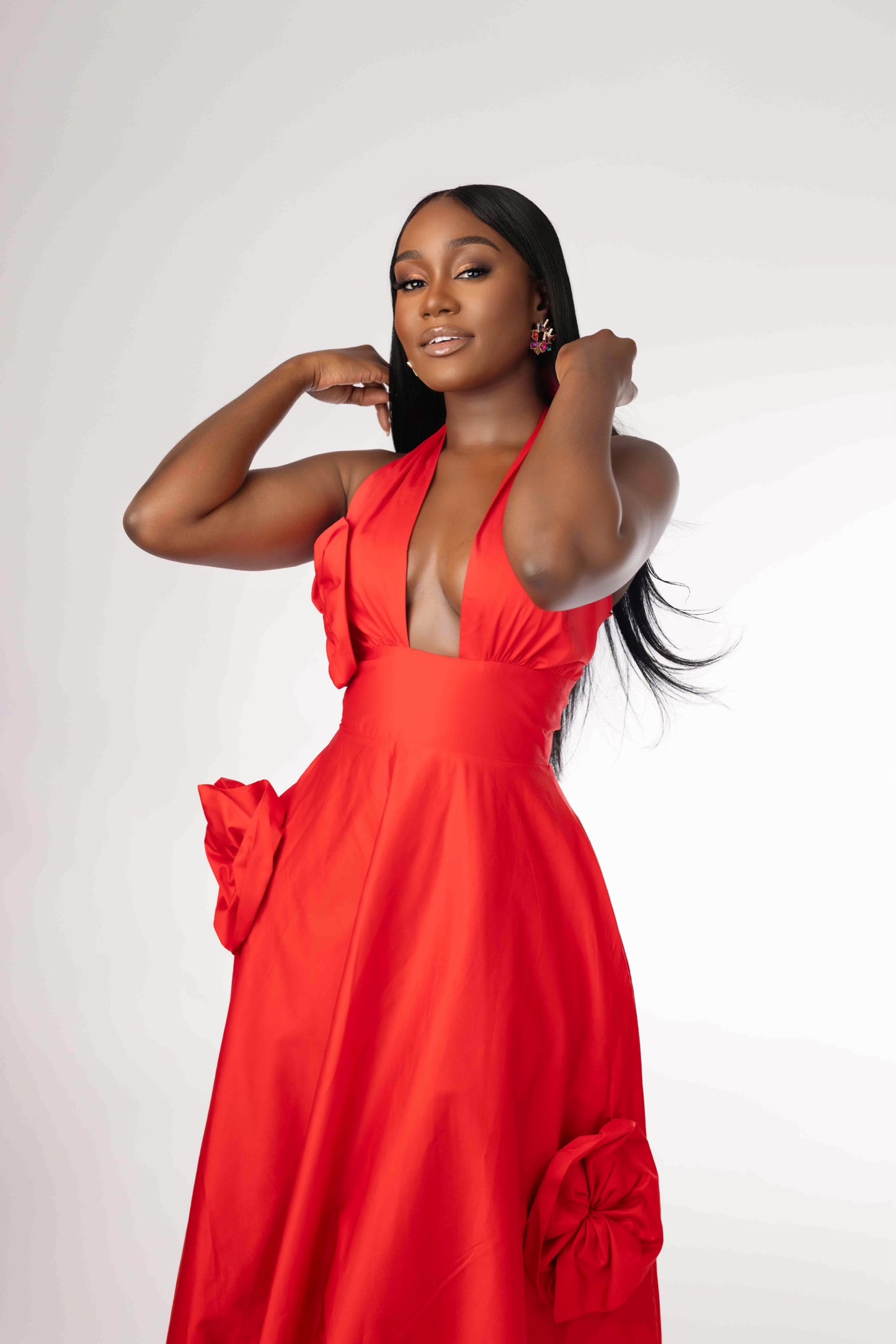 Edna dress in red