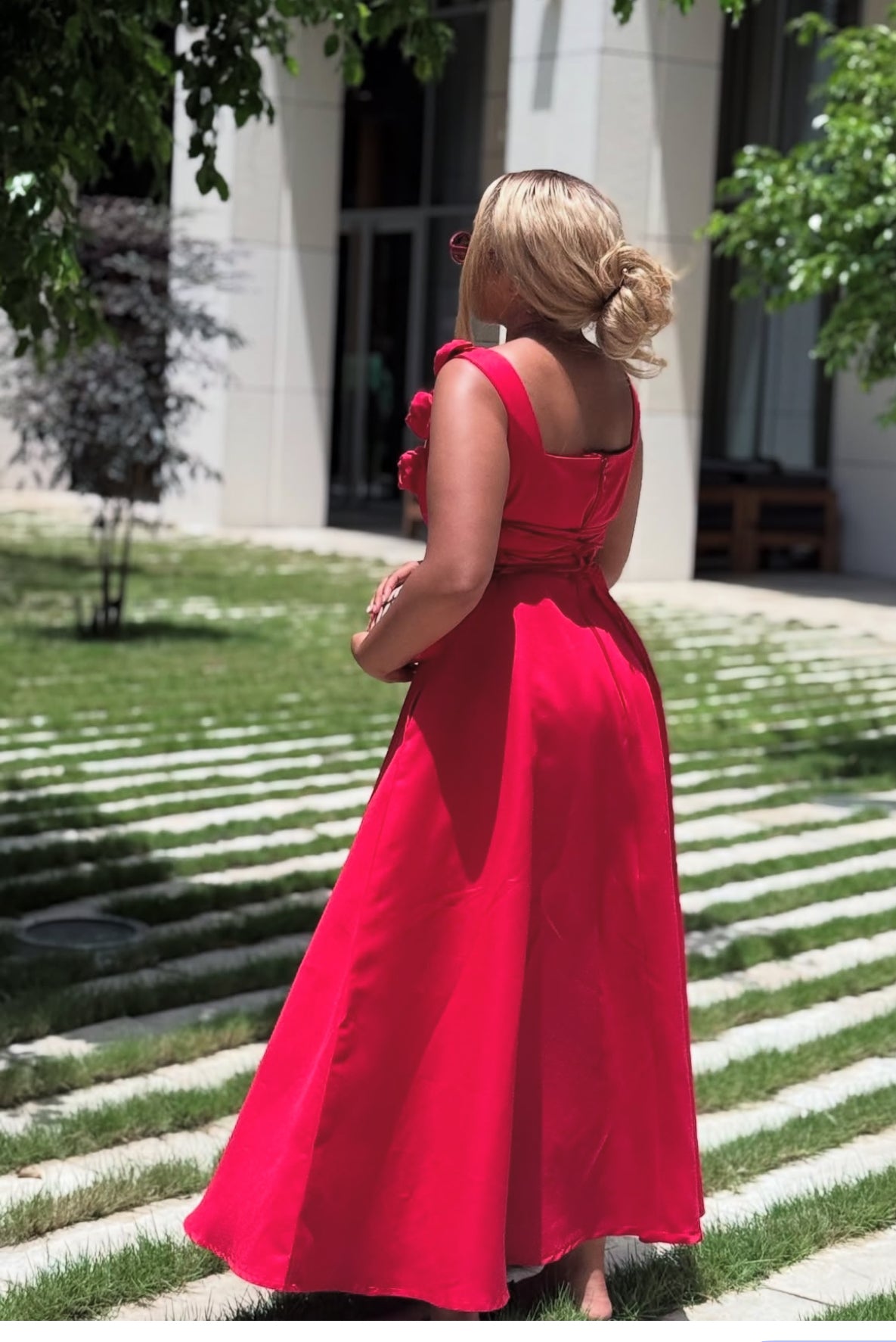 Anne Wilkinson Scarlet Dress
