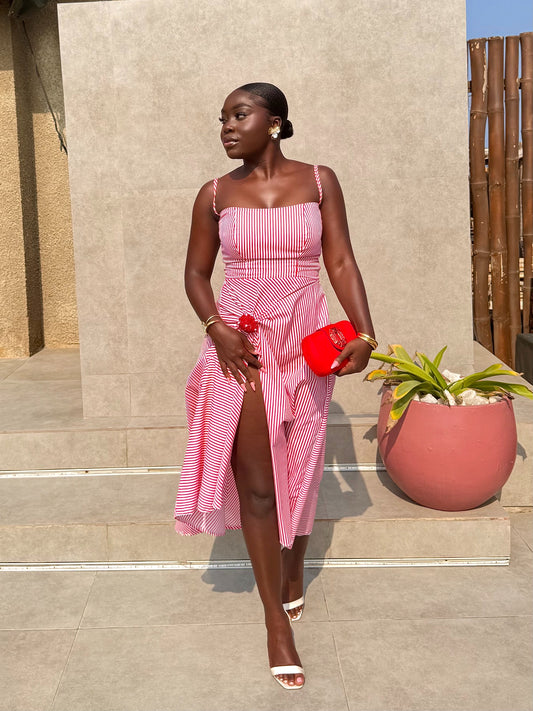 Candy Stripe Cocktail Dress