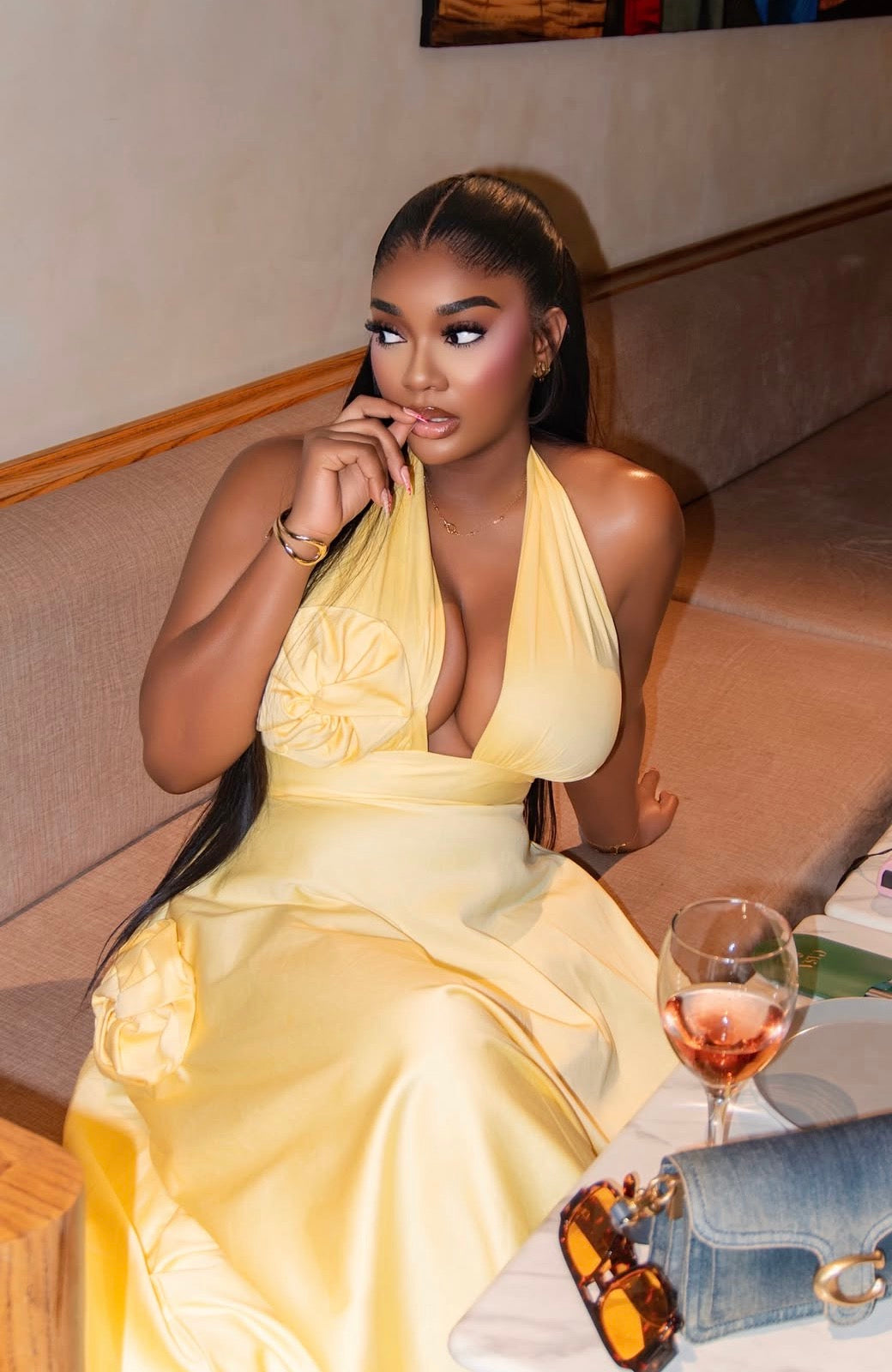 Edna Dress in Butter Yellow